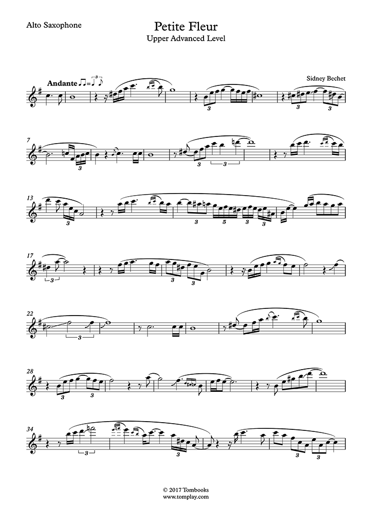 Partitions gratuites Traditionnel Petite fleur